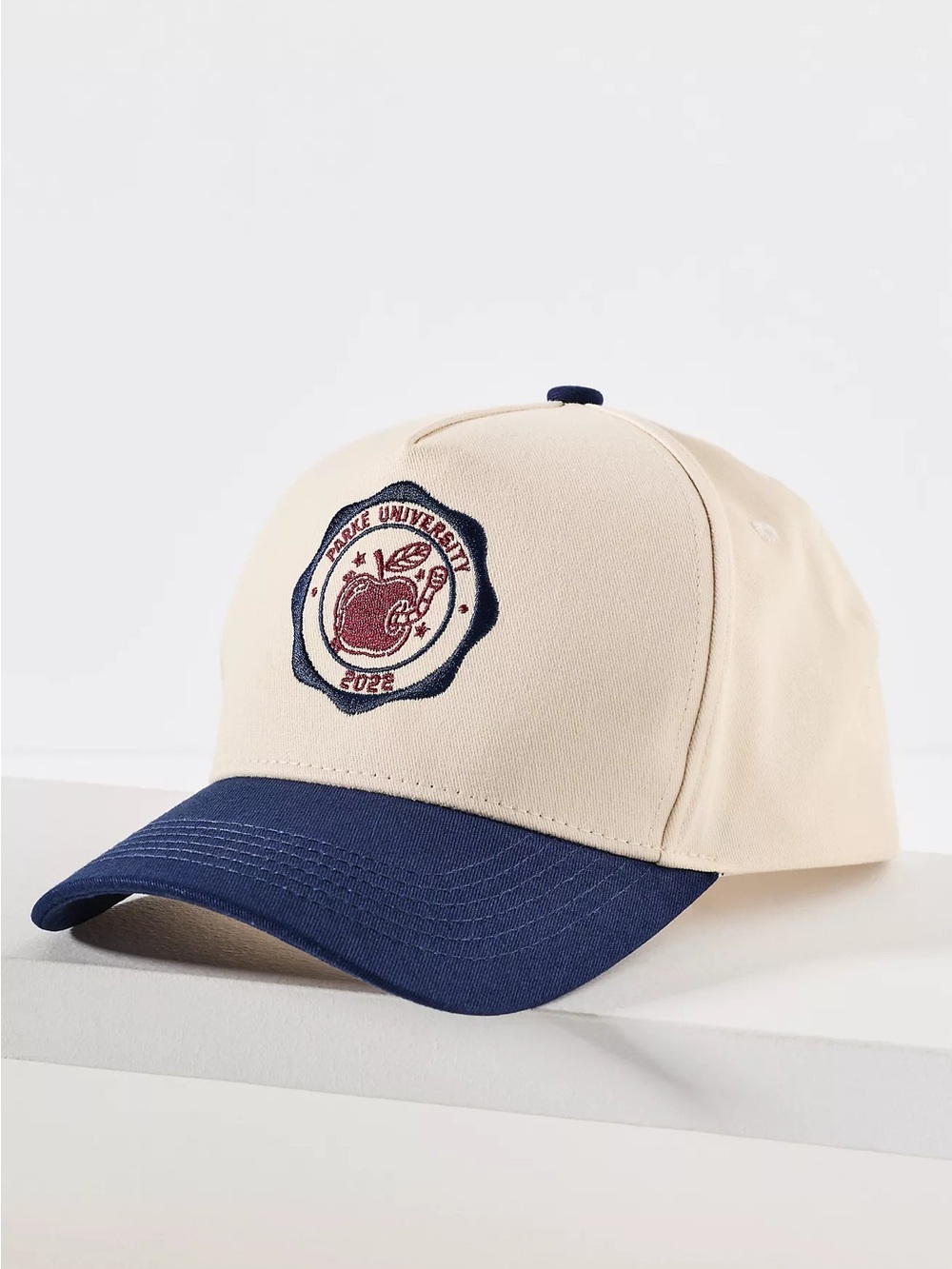 🍎 PARKE University 2022 Two-Tone Embroidered Baseball Hat NWOT